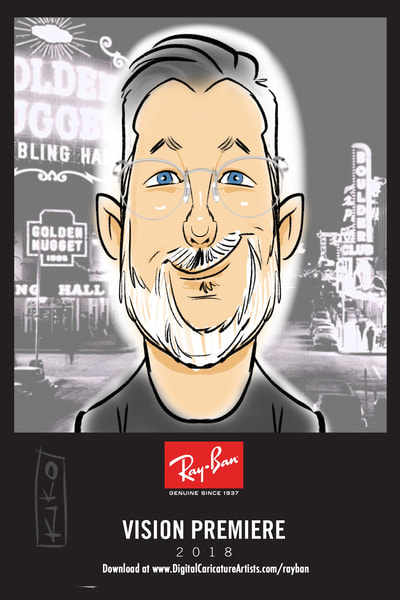 Digital Caricature Artist Las Vegas Trade Show