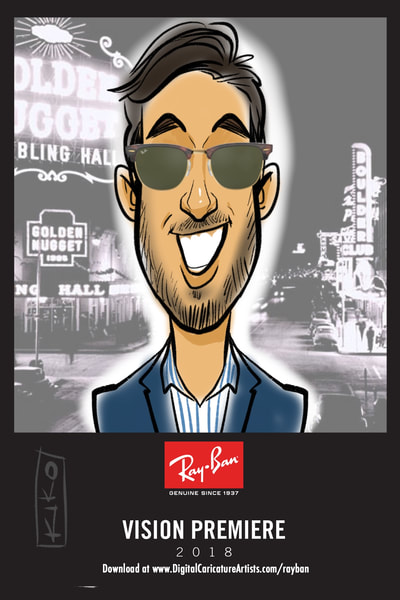 Digital Caricature Artist Las Vegas Trade Show