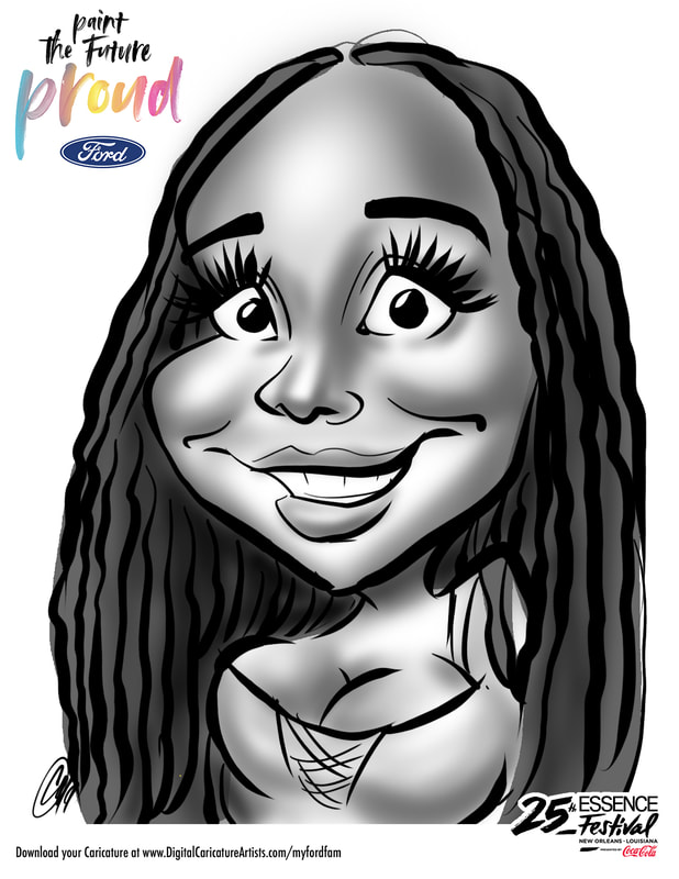 Digital Caricatures New Orleans