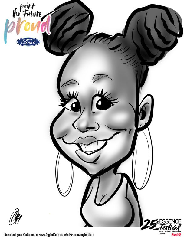 Digital Caricatures New Orleans